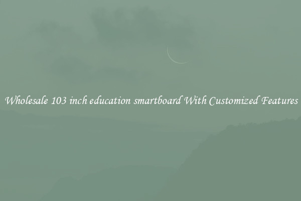 Wholesale 103 inch education smartboard With Customized Features
