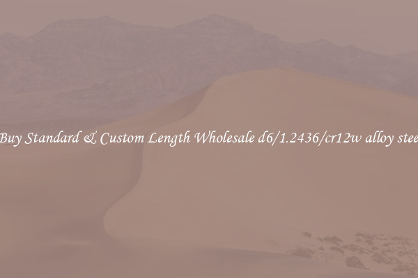Buy Standard & Custom Length Wholesale d6/1.2436/cr12w alloy steel