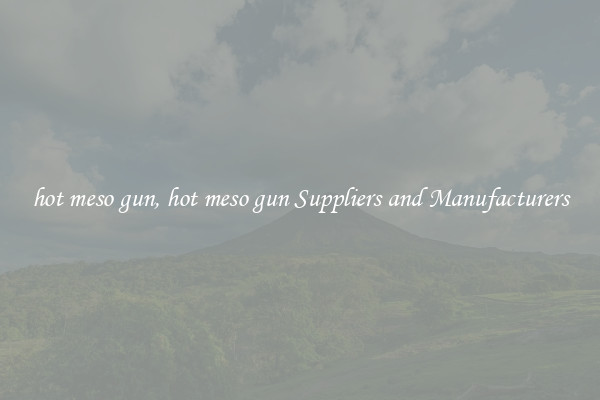 hot meso gun, hot meso gun Suppliers and Manufacturers