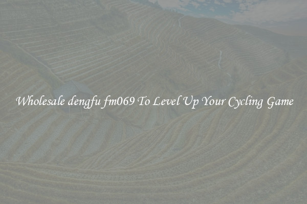 Wholesale dengfu fm069 To Level Up Your Cycling Game
