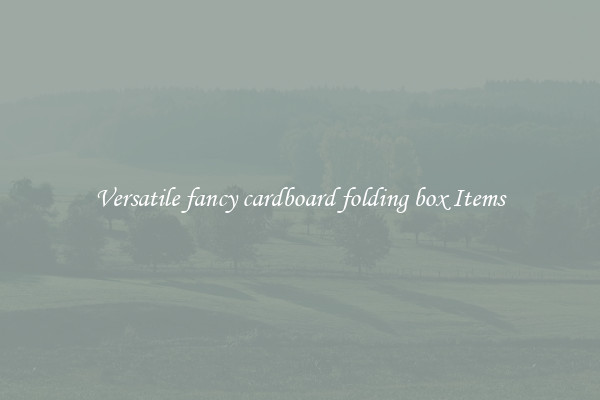 Versatile fancy cardboard folding box Items